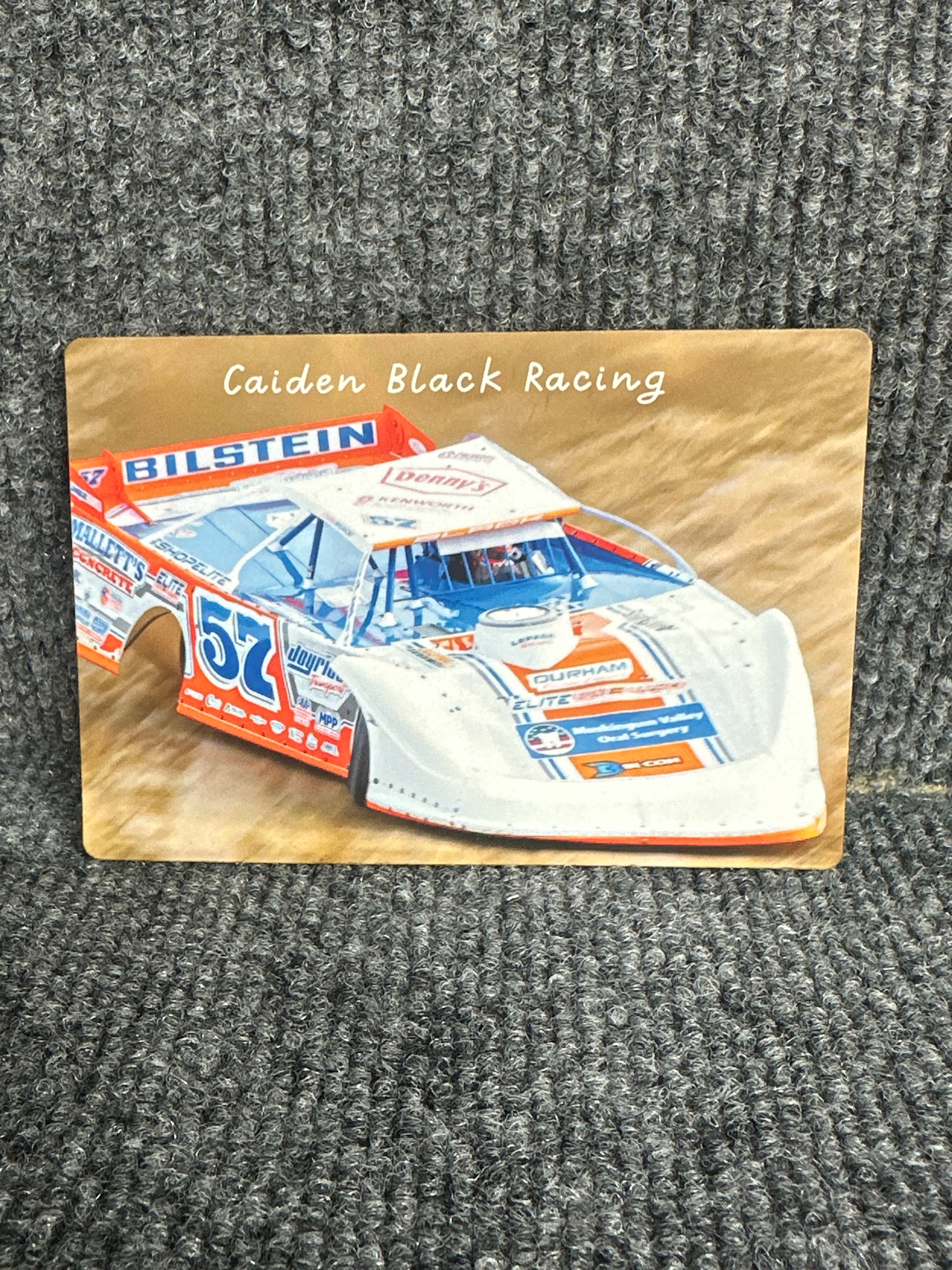 Caiden Black Racing Magnet- 2 designs