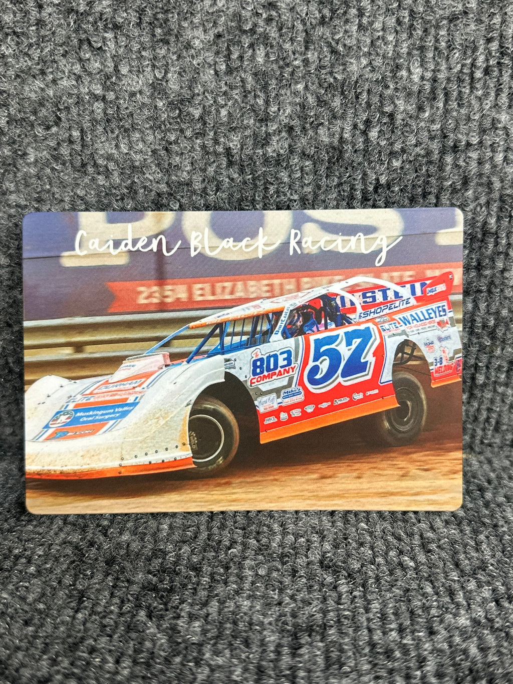 Caiden Black Racing Magnet- 2 designs